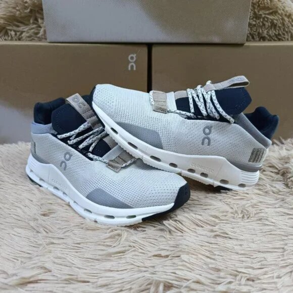 ON Running Cloud Cloudnova Women's White Sand Running Sneaker - Picture 5 of 5